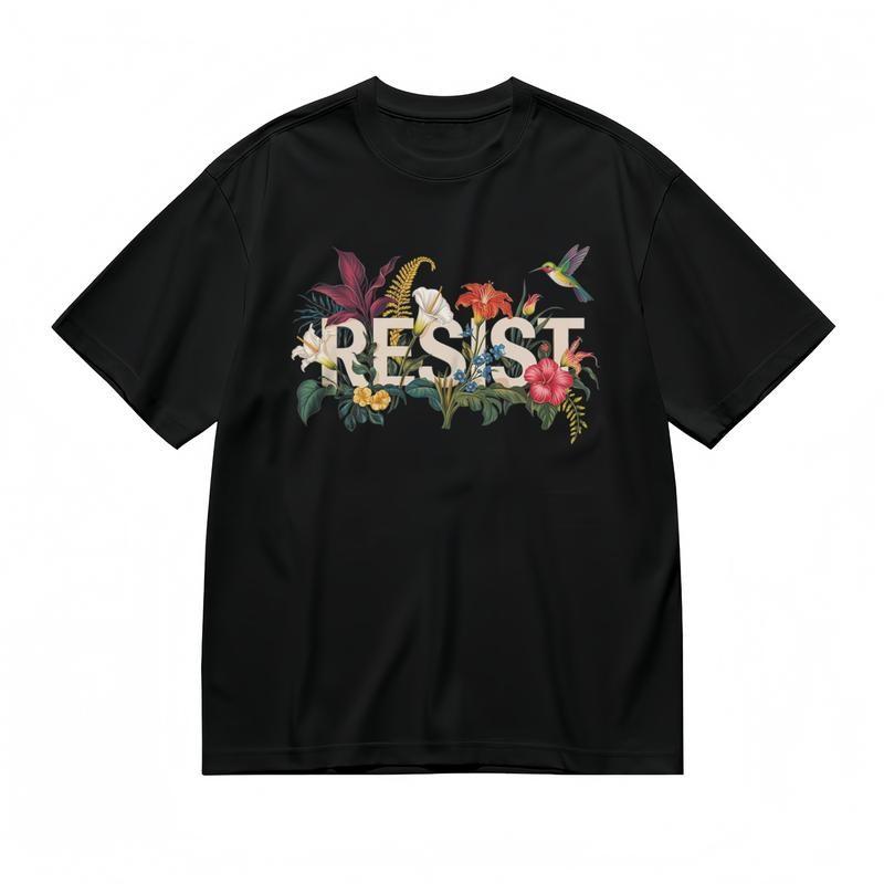 

Women s Fashion Classic T-Shirt Orange Blossoms With Green Foliage Theme Tee 4XL