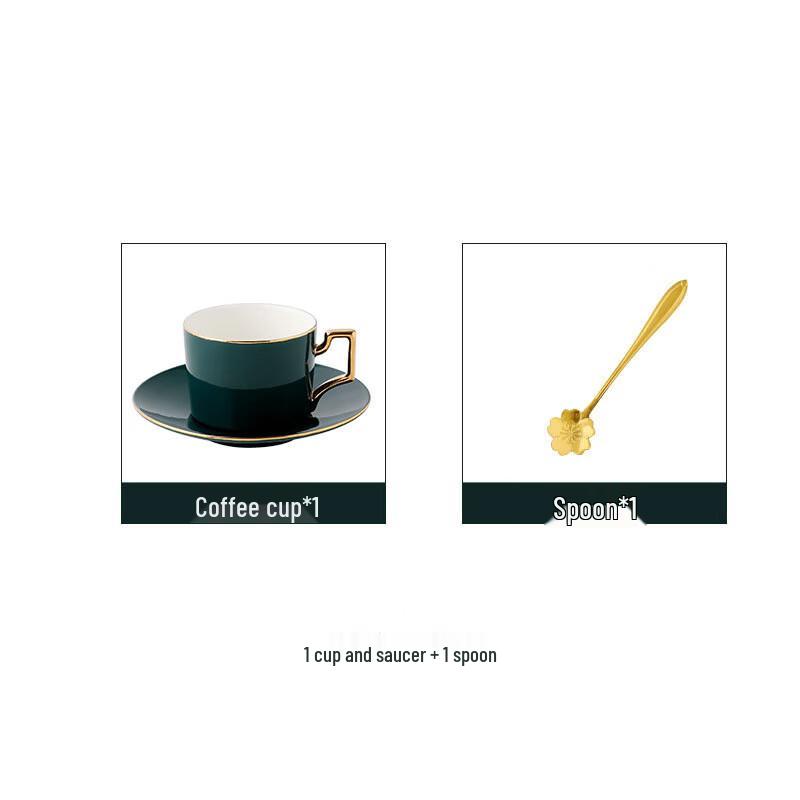 Sangqi Kaffeetasse und Untertasse Set mit Goldrand