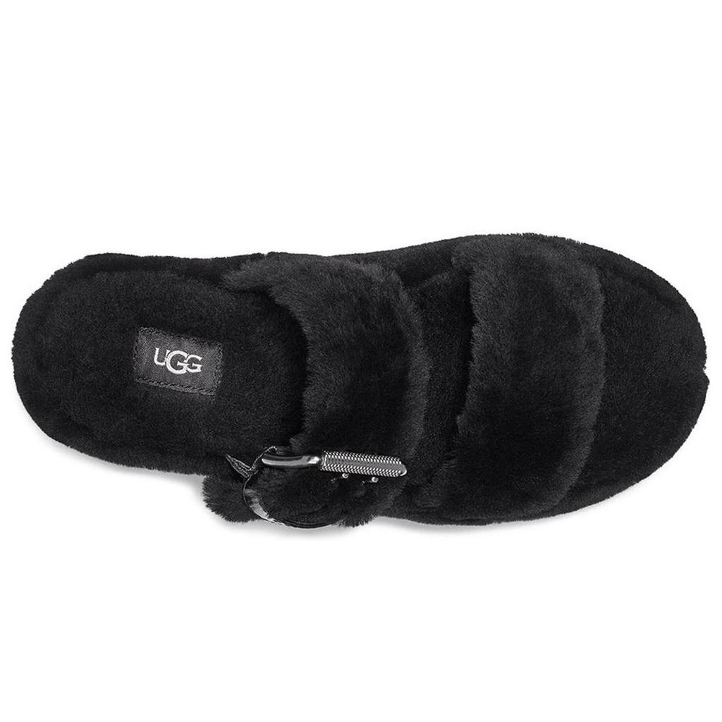 UGG Fuzz Yeah Black Sandals Women's 1104662-BLK