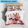 3PCS K-pop Group Poses 3pcs Bedding,Including 3PCS Duvet Cover And 2pcs Pillowcases Perfect for Christmas,Ideal for Bedroom, Dormitory