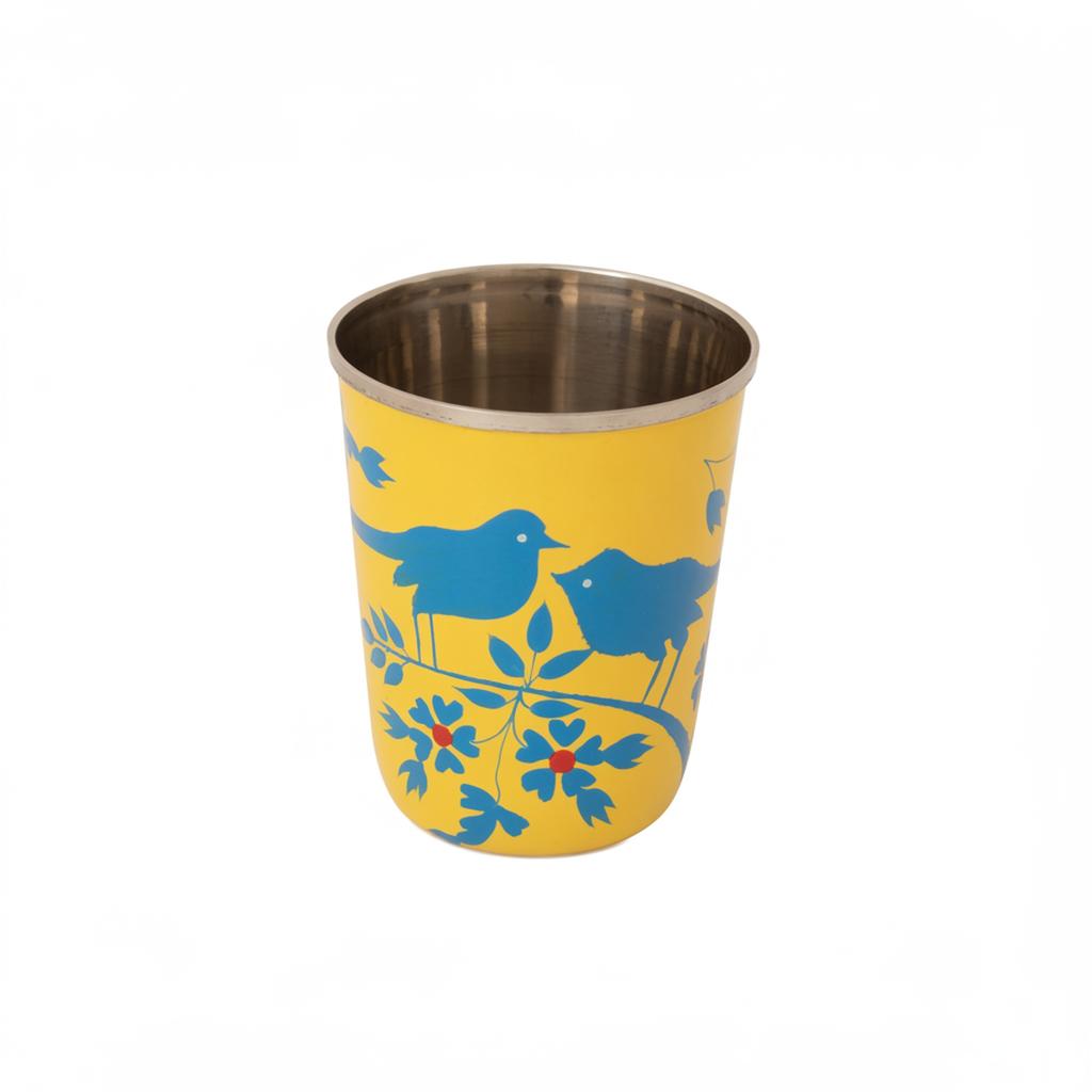 Hand Painted Steel Glass (Capacity 180 ml)