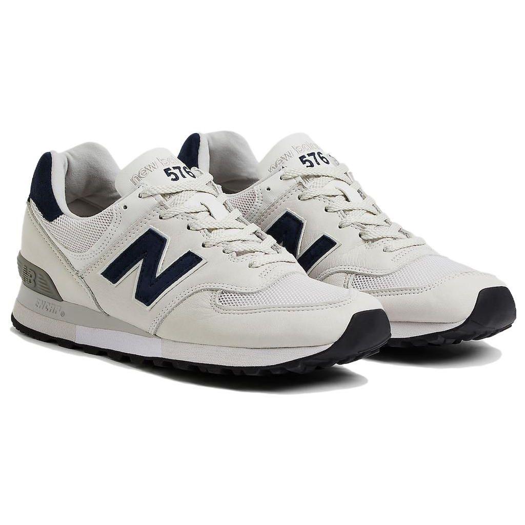 New Balance 576 Hergestellt in England Mood Indigo Unisex Sneaker Weiß Off-White OU576LWG