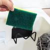 Stainless Steel Sink Sponges Holder Self Adhesive Rustproof Sink Sponges Racks Wall Mounted Space Saving Sponges Storage Holder