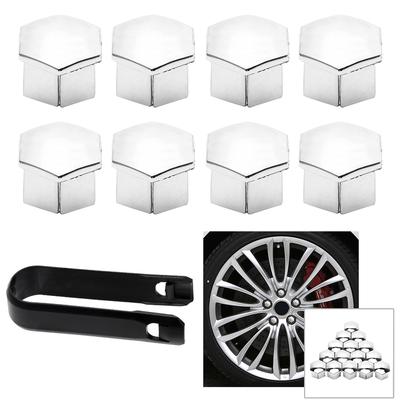 För Citroen C4l C5 C2 Bultfälgar Bil Hjulmutterkåpor för Peugeot 207 301 307 308 408 508 3008 Specialhylsa Auto Nav Skruvskydd Bilkapsel Dekor 15 Stycken