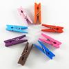 20 Adet Çok Renkli Ahşap Clothespins Ahşap Çamaşırhane Clothespins Kağıt Craft Klip