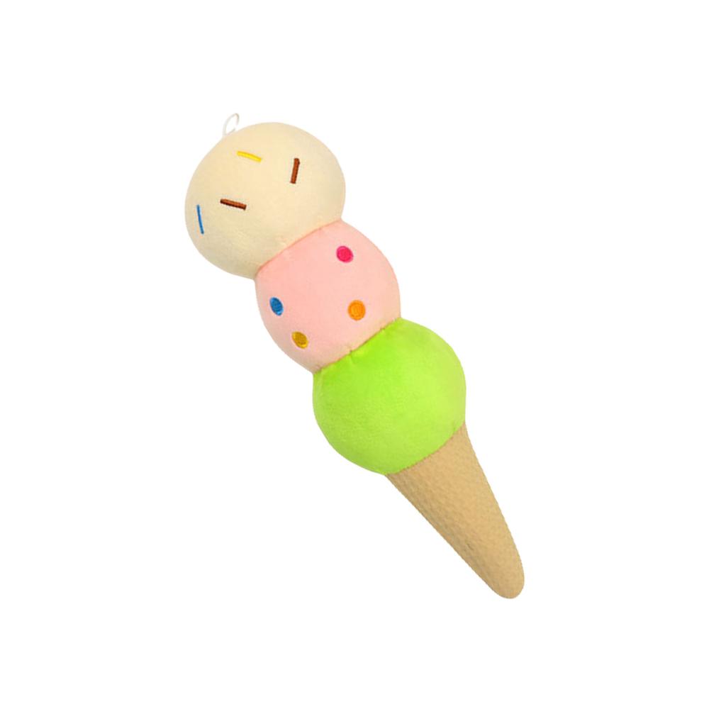 Creative Ice Cream Plush Massage Hammer Soft Stress Relief Toy For Home Office Relaxation