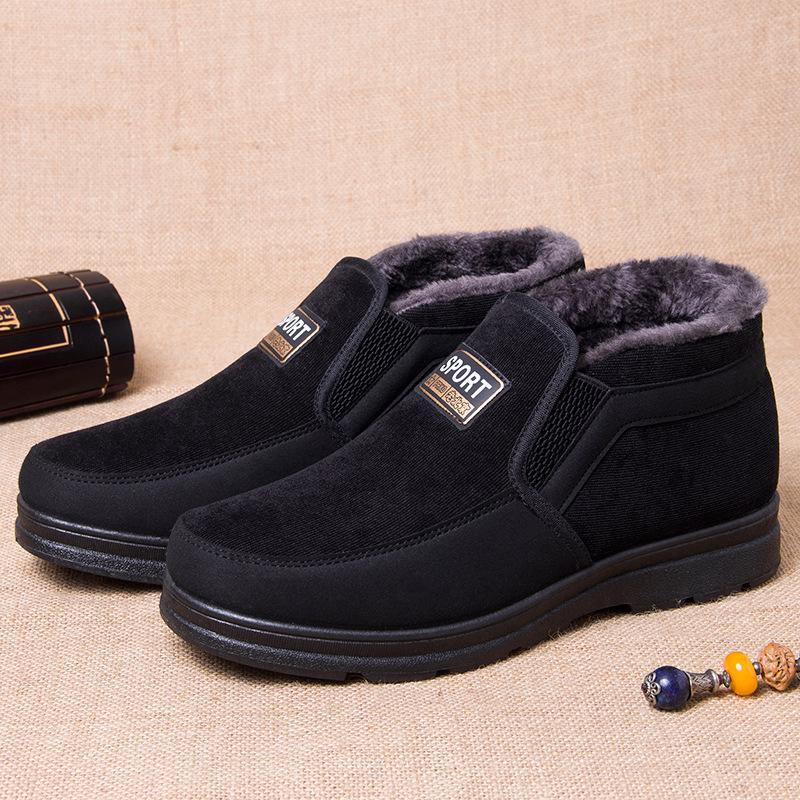 

Зимние мужские ботинки с мехом, теплые женские ботинки для зимы, мужская зимняя рабочая повседневная обувь, кроссовки, высокие резиновые ботильоны, большие размеры 44