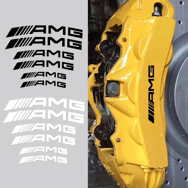AMG Logo Personalized Modification Decorative Sticker Car Sticker Brake Caliper Sticker Label For Mercedes Benz 2021 C /S Class ZW3