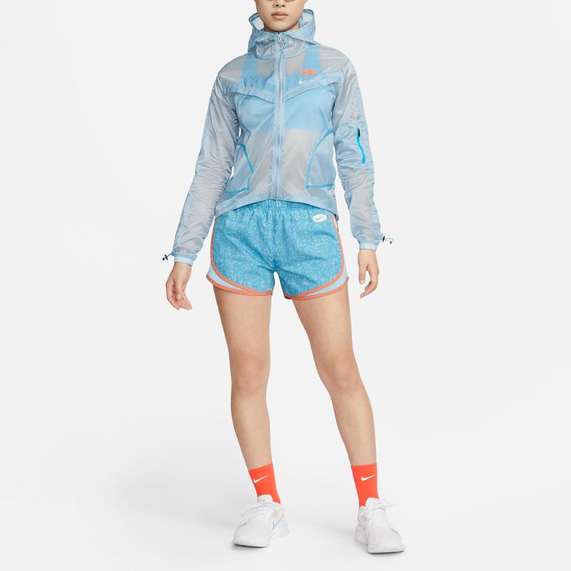 Nike Woven Sports Running Training Hooded Jacket Women Jackets Old-Blue DM7756-494