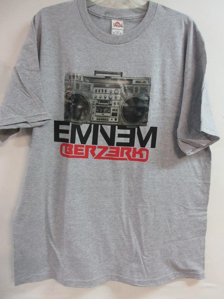 ОФИЦИАЛЬНЫЙ МЕРЧ EMINEM БЕРЗЕРК ГРУППА КОНЦЕРТ МУЗЫКА Extra Large Унисекс Футболка S