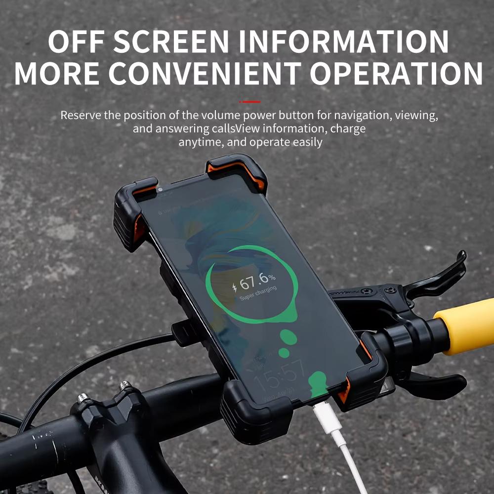 Bike Phone Mount Holder Handlebar Mounted Cell Phone Holder for Bike Universal Bicycle Phone Mount for  4.5 - 7.2 Inch