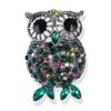 Personalized Retro Rhinestone Owl Brooches For Women Clothing Coat Accessries Gifts