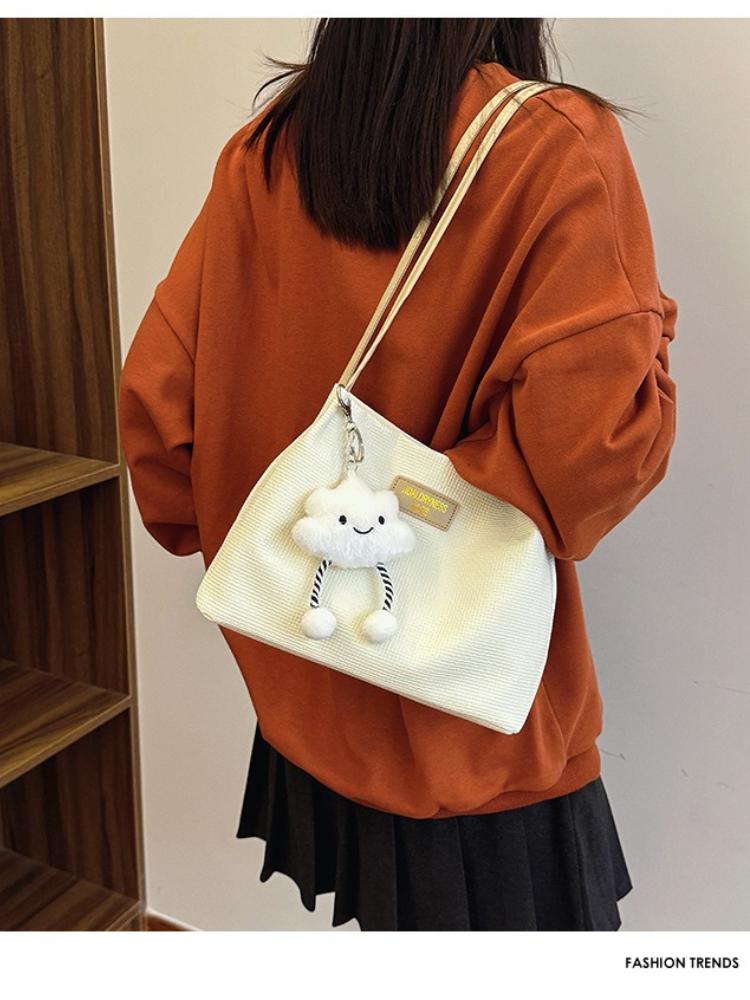 Women's New Versatile Simple Shoulder Bag, High-end Sensory Communication Shopping Bag