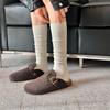 Solid Color Woman Stockings Elastic Japanese Style Socks Fashion Knee High Socks Winter Season