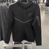 Casual Sportpak voor Koppels: Winddichte Jas met Capuchon & Gebreide Joggingbroek voor Hardlopen & Fitness