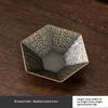 Unique Lotus Shape Alloy Incense Burner Stick Coil Holder Sandalwood Base for Gift Yoga Spa Home Decoration