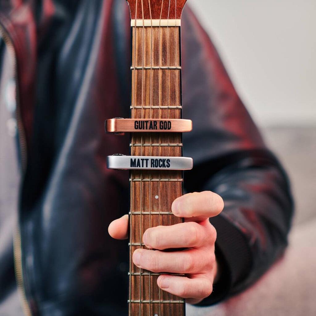 Personalized Engraving Guitar Capo with String Pins – High-End Valentine's Day Musical Gift