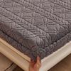 Winter Thickened Coral Fleece Fitted Sheet Elastic Mattress Protector Soft Warm Plush Bed Linen Luxury Double King Size