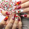 Nail Art Christmas Bells Snowflake Elk Snowman Nail Art Ornaments Halloween Kid Funny Ghost Pumpkin Nail Accessories