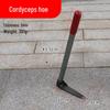 Manganese Steel Dual-Use Hoe: Ideal for Loosening Soil, Planting Vegetables & Flowers, Digging Bamboo Shoots, Steel Handle, Cordyceps Incl.