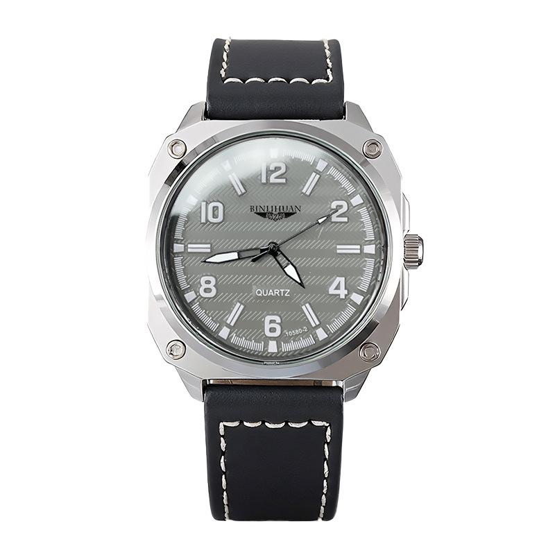 JYL Men's Watch Business Sports Casual Leather Band
