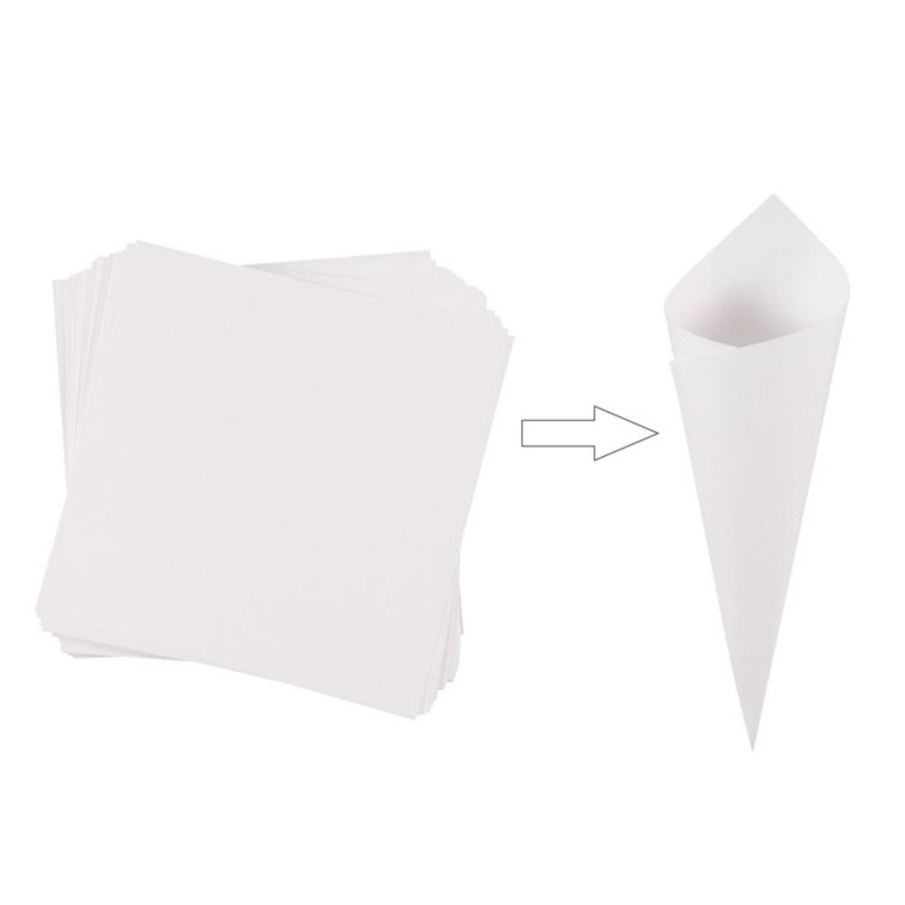 Wedding Supplies Confetti Cone Holder Kraft Paper Stand Box Confetti Cone Tray Wedding Party