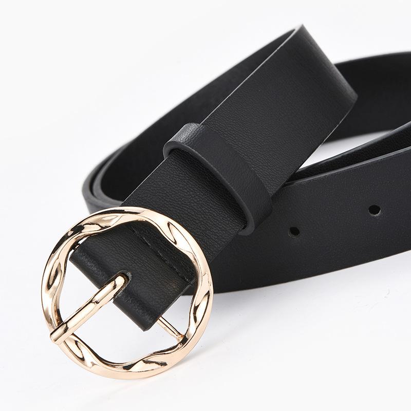 Female Belt Cummerbund Women Horsehair Belt With Leopard Pattern Rose Gold Metal Buckle Pu Belt Accessories For Dress Jeans