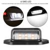 2Pcs Waterproof 6 LED 12/24V Car Truck Trailer License Plate Light Tail Lamp