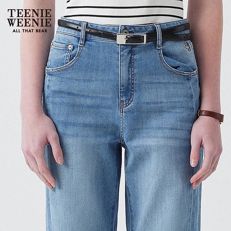 Teenie Weenie 2025 Summer Women's Patchwork Tapered Jeans