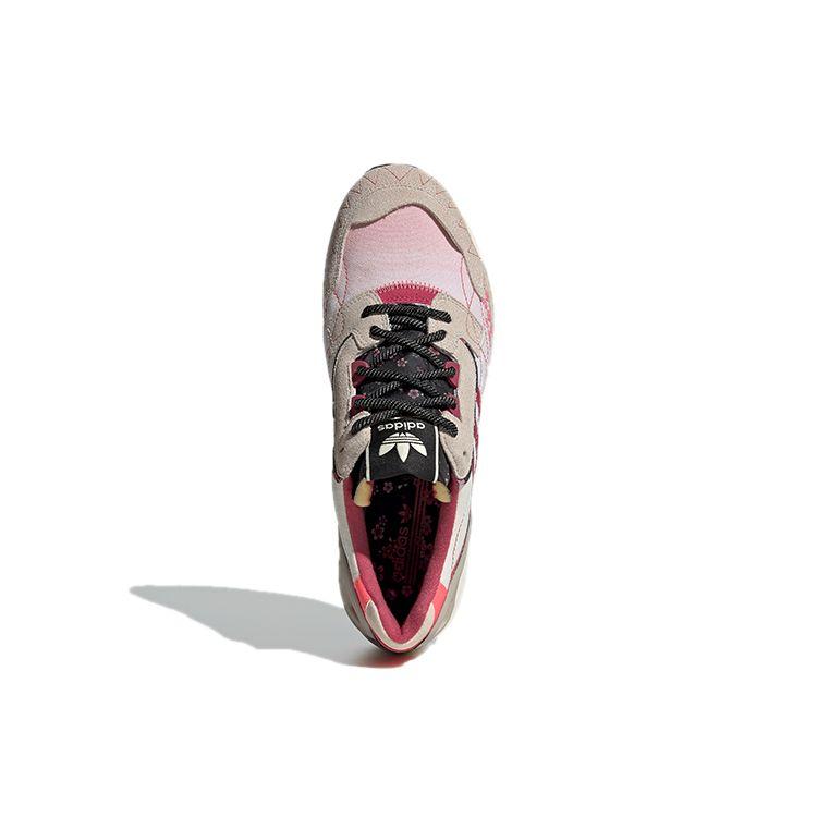 Adidas Originals ZX 8000 Fabric Suede Casual Breathable Low-Top Lifestyle Shoes Unisex Sneakers Gray Red GV7493