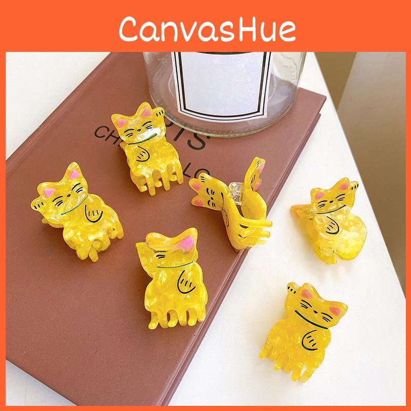 Charming Lucky Cat Hair Claw Clip Beautifully Crafted 2.8cm Cute Animal Hair Accessory