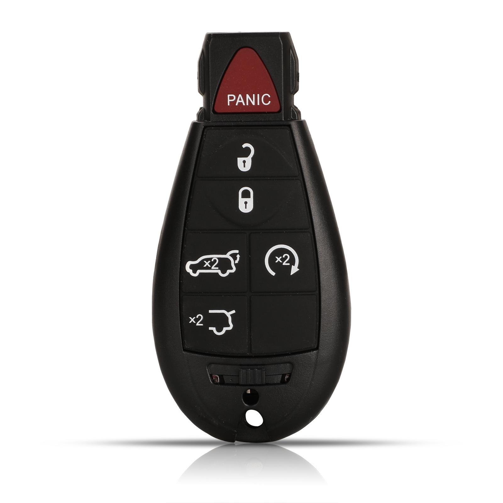 

jingyuqin 2/3/4/5/6 кнопок пульт дистанционного управления чехол смарт-ключ оболочка для Chrysler Jeep Grand Cherokee 2008 - 2015 брелок смарт-ключ чехол красный