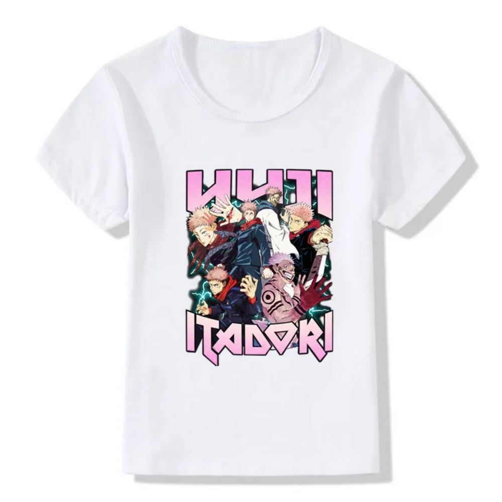 Kids T Shirt Anime Jujutsu Kaisen Cartoon Print Funny Boys T shirt Summer Short Sleeve Baby Girls Clothes Children Tops,HKP5469