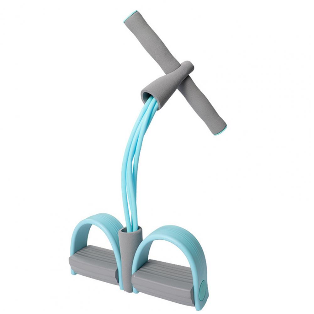 

4-трубчатые ленты сопротивления тяга троса Sit Up Педаль Тренажер Помощник Эспандер Йога Домашний фитнес Gum Bands синий