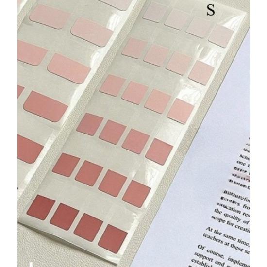 

120 шт./компл. градиентная цветовая серия липкие заметки креативный дизайн простота студенческая этикетка Indec наклейка студенческие/офисные принадлежности S розовый