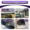 6 PCS RV Window Vent Knob 1" Shaft, Premium Plastic Window and Vent Replacement Knob 2-1/4 Inch Diameter, Travel Trailer Window Knobs for Window