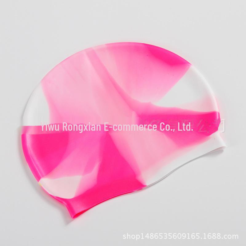 Non-Slip Waterproof Silicone Swim Cap for Adults – Comfortable, Logo Customizable