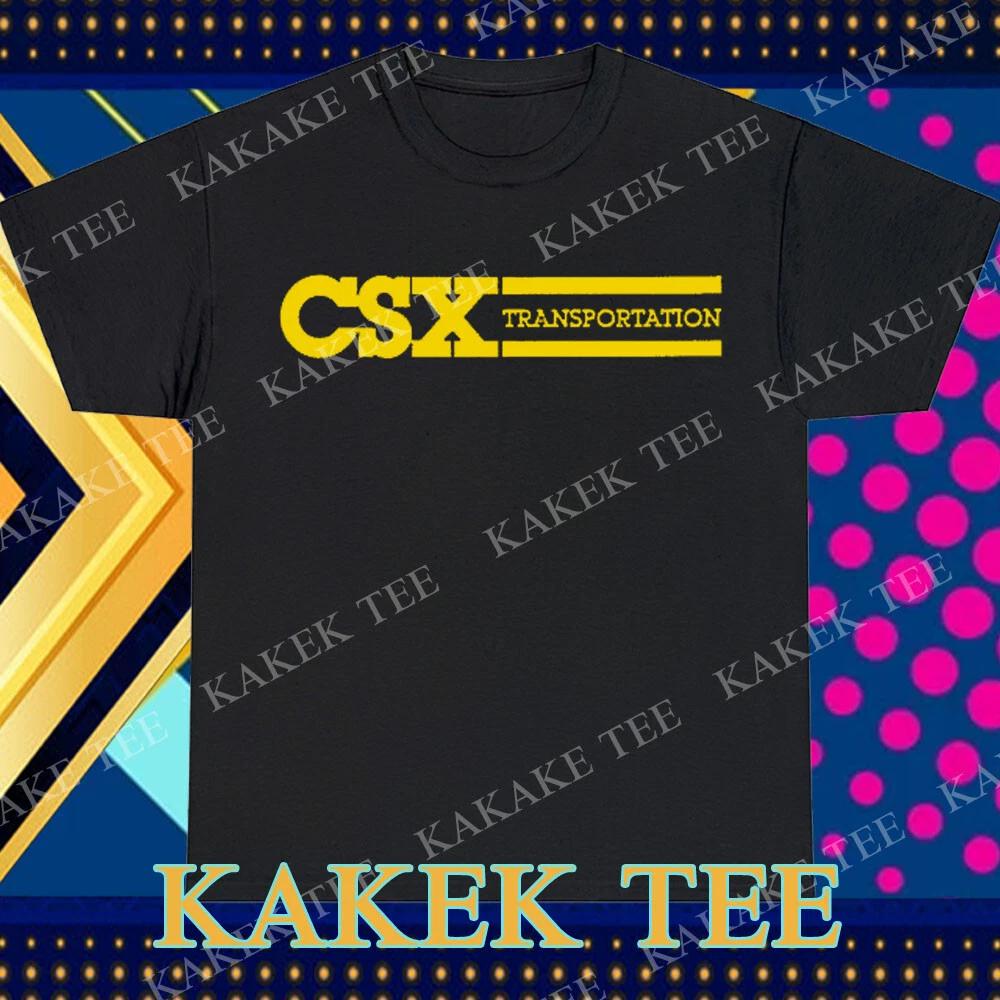 New CSX Transportation Railroad Logo T-Shirt Funny Size S to 5XL M