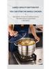 11-Piece Stainless Steel Soup and Steamer Pot Set, Large Sizes 28-36cm for Export Kitchen Cooking