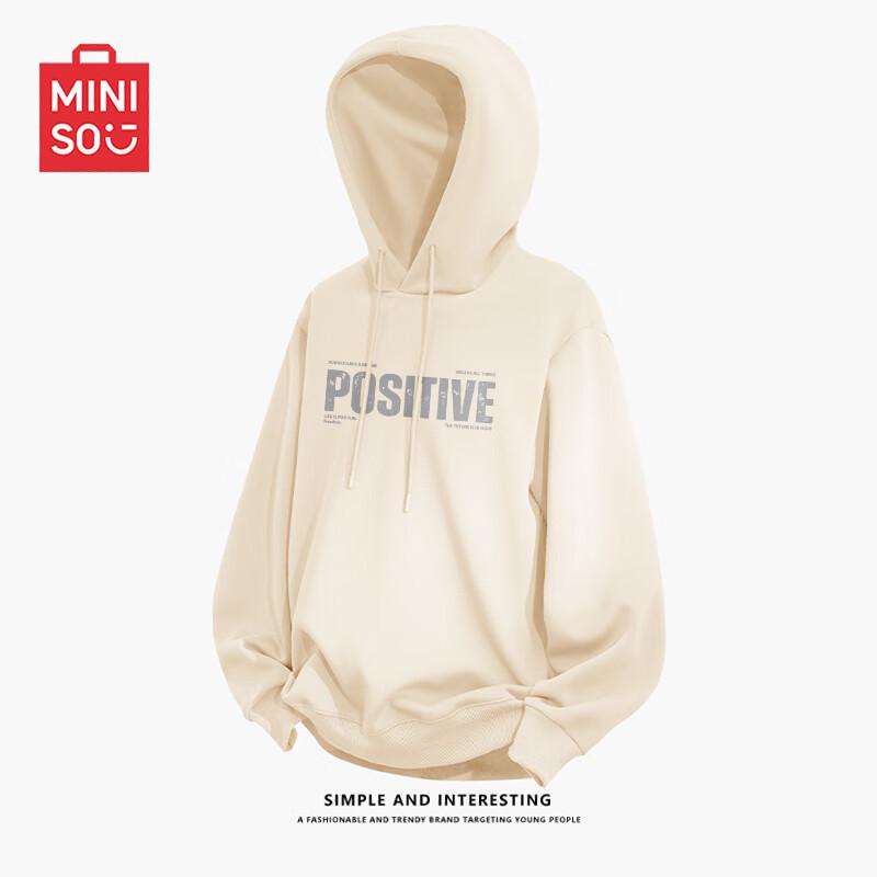 

MINISO Men s Sporty Loose-Fit Hooded Sweatshirt M