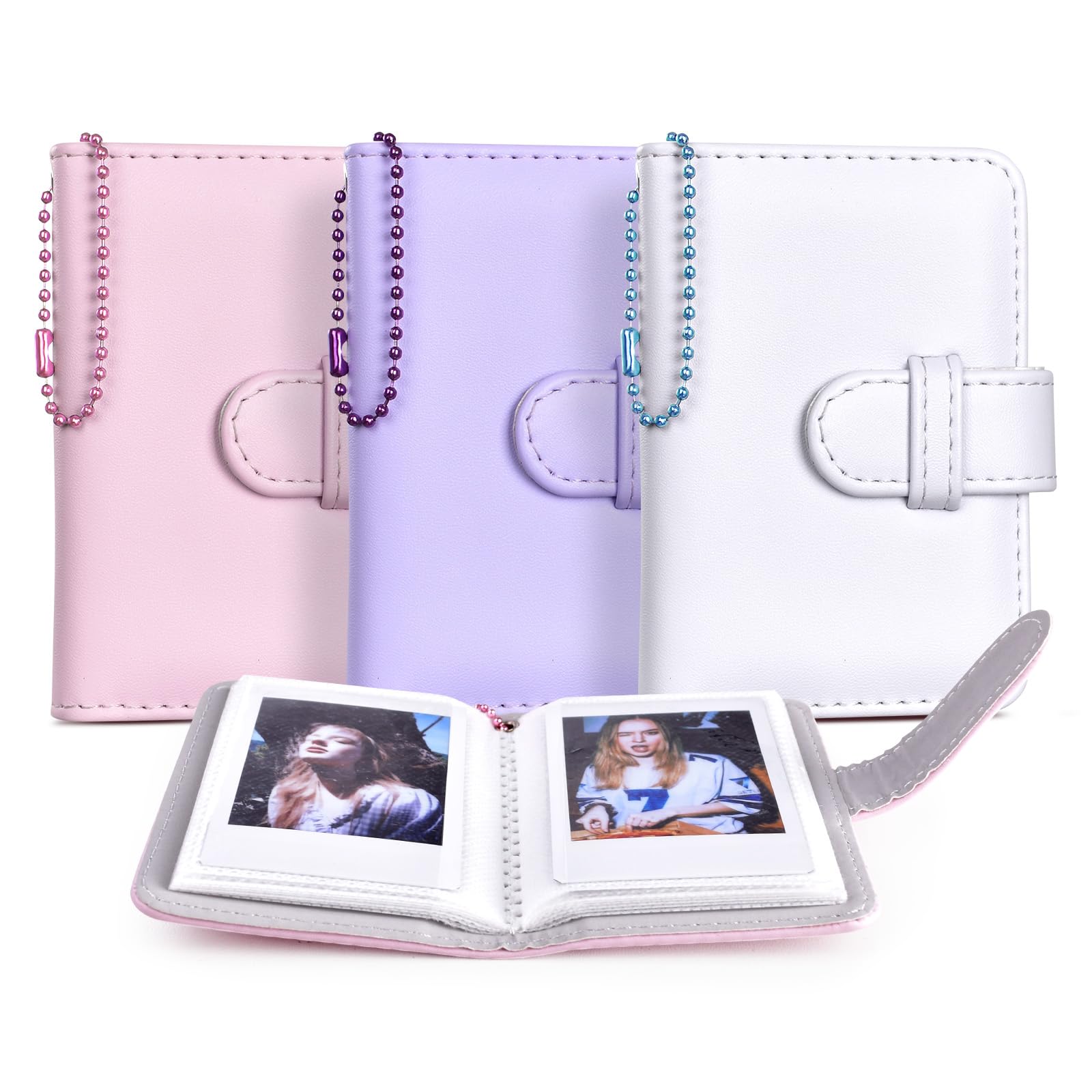 

HIYQIN Instax Album Set of 3, Instax Album для Fujifilm instax mini 99EVO1211988+72590, хранение 28 3-дюймовых фотографий, набор из 3 книг, большая емкость