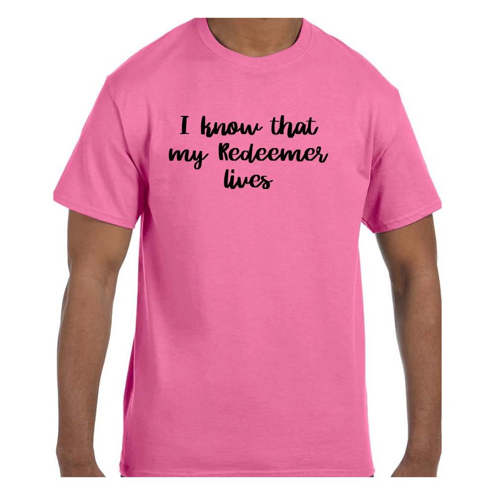 Christian Religious Faith Jesus T shirt I Know My Redeemer Lives XL