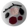 Diy Handmade Products Rose Flower Ornament Silicone Mold Scented Gypsum Ornaments Drop Glue Resin Mold for Decoration