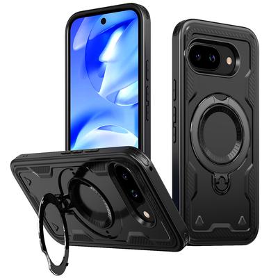 Luxury 360 ° Rotating Metal Ring Case for Google Pixel 10 Pro XL 5G Pixel9 Pixel 9 Pro 9A Pixel10 Shockproof Cover