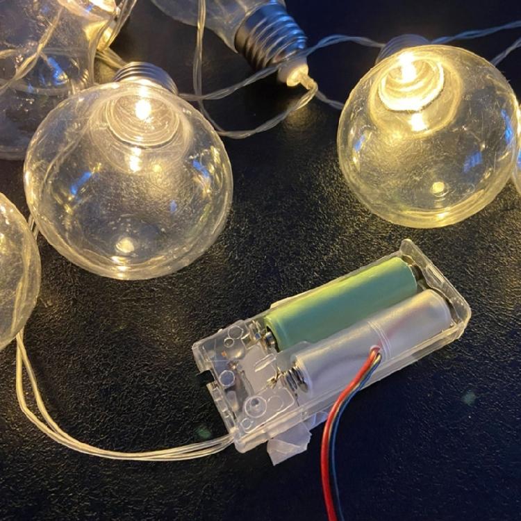 AA Dummy Battery Power Supply Cable with Voltmeter Replace 1-8pcs AA Batteries