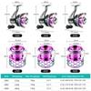 New Colored Metal Electroplated Spinning Reel Ultra-light Maximum Resistance 12 Kg Sea Fishing Spinning Reel Suitable for Seawater and Freshwater