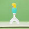 Soft Bristle U-Shaped Children's Toothbrush (Ages 1-12) - Cute Dinosaur Design with Silicone Brush Head
