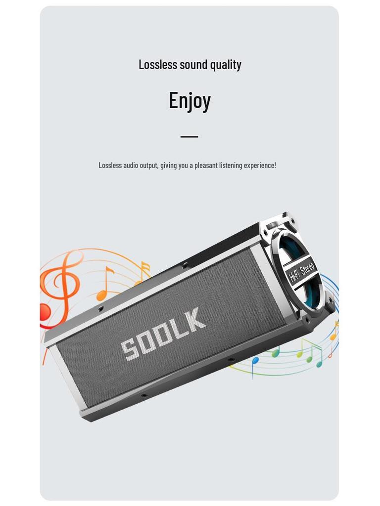SODLK 120W German Bluetooth Subwoofer Speaker with K Song, Portable for Home & Dance, Supports U Disk & TF Card.
