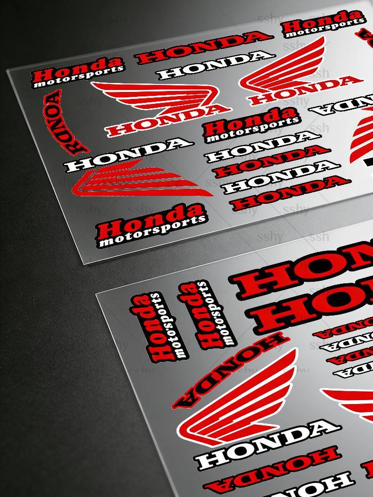 For HONDA Stickers Moto Sticker Auto Body Bumper Windows Motorcycle Laptop Walls Vinyl Decal Car Tuning Accessories VF7
