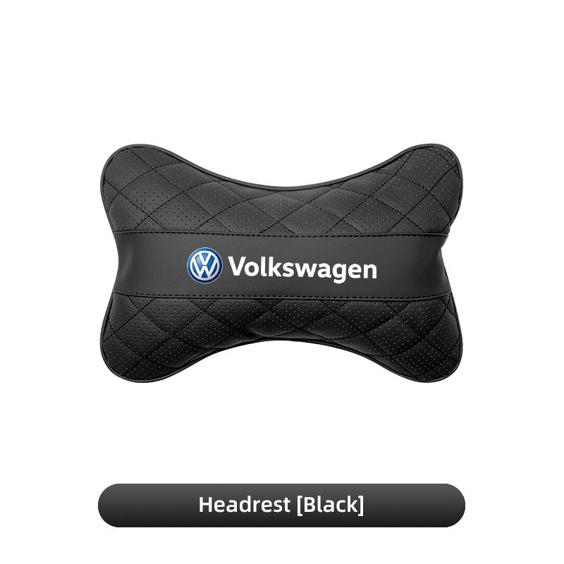 Car Seat Head Support Cushion Lumbar Pillow Interior Accessories / Hub Cap For VW R Golf Touran Octavia Motion GTI Polo Auto MK7